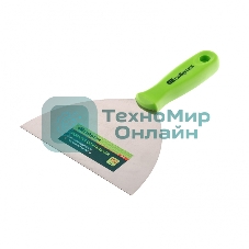 Шпательная лопатка из нержавеющей стали Сибртех, 150 мм, пластмассовая рукоятка