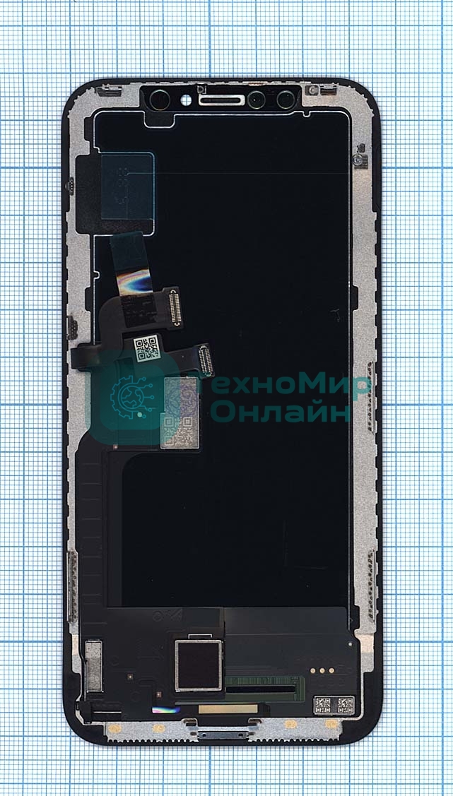 Дисплей для iPhone X в сборе с тачскрином (OLED ALG) черный