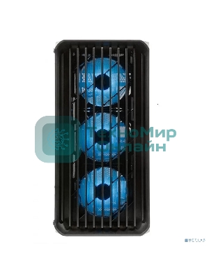 Компьютерный корпус Minitower mATX Eurocase 00-01003411 M205 4ARGb черный без БП закаленное стекло USB 3.0