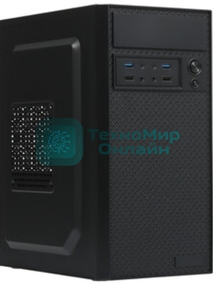 Компьютерный корпус Minitower ExeGate BAA-109U2-UNS400 (mATX, БП UNS400 с вент. 12см, 2*USB+2*USB 3.0, аудио, черный)