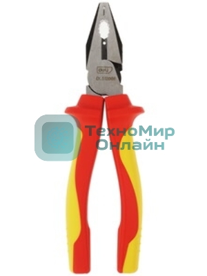 Плоскогубцы Deli DL512008 диэлектрические комбинированные, 200 мм, сталь Cr-V, сертификат VDE для работ под напряжением до 1000 В