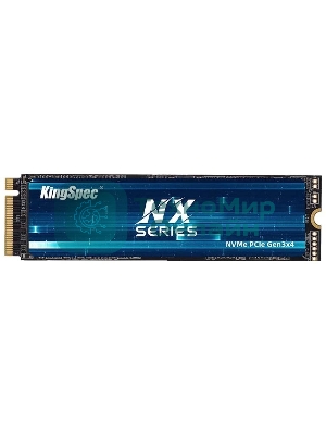 Накопитель SSD KingSpec NX-128, 128Gb, PCIe 3.0 x4, M.2 2280, NVMe, R/W 3400/3100