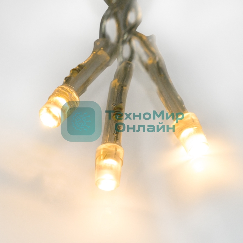 Гирлянда Neon-night Твинкл-Лайт 20 м, прозрачный ПВХ, 160 LED, теплый белый