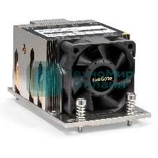 Кулер для процессора ExeGate ESNK-P0063AP4.PWM.2U.SP3.Cu серебристый, 60 мм, алюминий/медь, 6800 об/мин, 54.3 дБ, 4 pin, 240 Вт, 64.5 мм