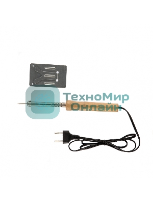 Паяльник Sparta с ручкой из дерева, 30 Вт, 220 В