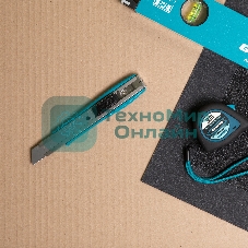 Нож Gross 160 мм, метал.корпус, выдв. сегм. лезвие 18 мм (SK-5), метал. напр-щая, клипса для ремня