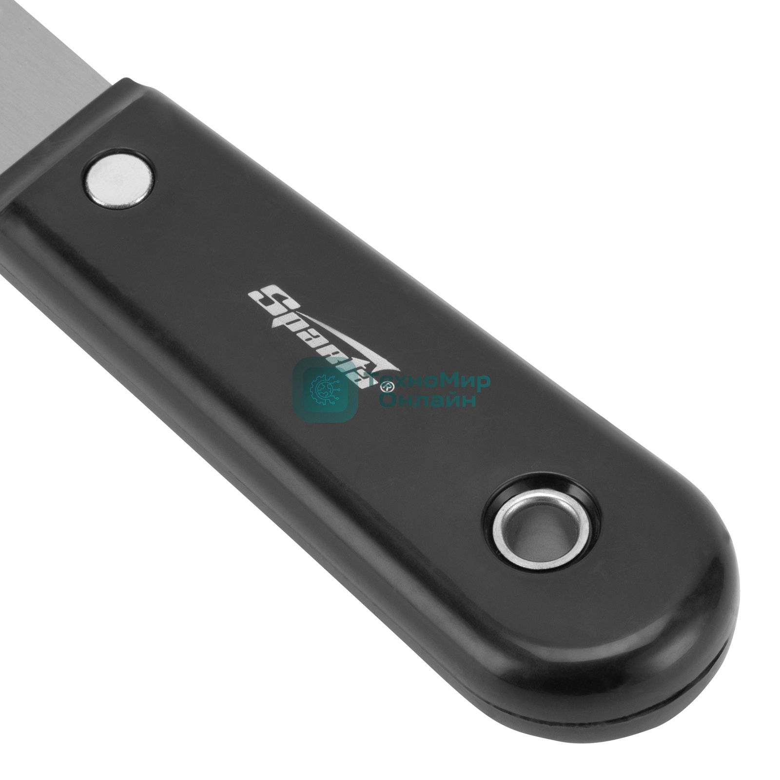 Шпательная лопатка Sparta стальная, 25 мм, полированная, пластмассовая рукоятка