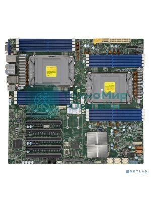Материнская плата серверная Supermicro MBD-X12DAI-N6, 2xLGA 4189, Intel C621A, 16xDDR4, 8xSATA, 6xPCIe 4.0 x16, 1xPCIe 4.0 x8, 2xM.2, 2x1Gb LAN, 6xUSB 3.2 Gen 1, 2xUSB 3.2 Gen 2, 1xVGA, 1xCOM, 1xTPM, E-ATX
