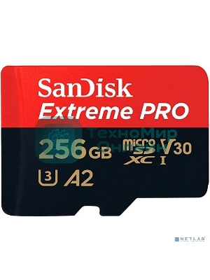 Флеш карта Sandisk Extreme Pro microSDXC 256Gb + SD Adapter + Rescue Pro Deluxe 200Mb/s