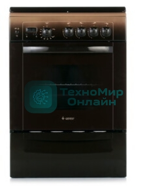 Плита газовая Gefest ПГ 6100-03 0003 коричневый, конфорок 4 шт, духовка 52 л, 60 см x 85 см x 60 см