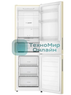 Холодильник Haier CEF536CCG бежевый двухкамерный 240/105 л морозилка снизу, No Frost