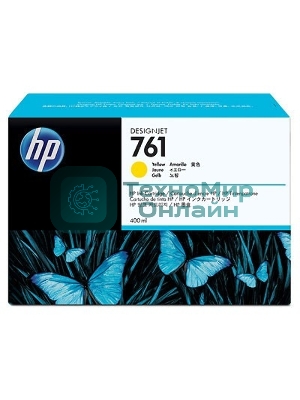 Картридж струйный HP №761 CM992A желтый для HP DJ T7100