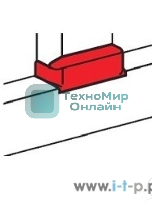 Отвод плоский Legrand 010735 с переходом на кабель-канал шириной 80мм, для кабель-каналов 80х35мм, 105х35мм, 80х50мм, 150х50мм