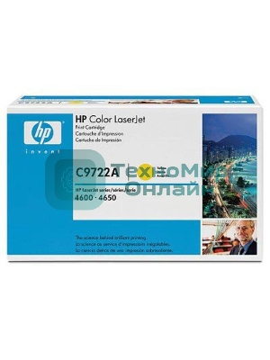 Картридж лазерный HP C9722A желтый для Color LJ 4600 Series 8000 стр.