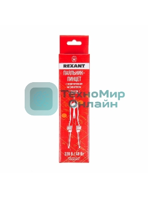 Паяльник-пинцет Rexant с керамическим нагревателем, 220 В/48 Вт