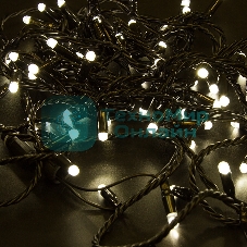 Гирлянда Neon-night Нить 10м, постоянное свечение, черный ПВХ, 230В, теплый белый