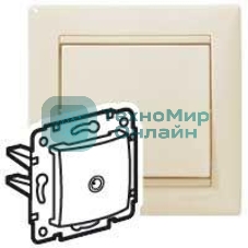Механизм розетки TV СП Valena 2400мГц сл. кость (DIY-упак.) Leg 695618
