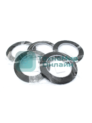 Скотч двусторонний черный вспененный с зеленой защитной лентой толщина 0.5мм ширина 3мм 10м 5 шт