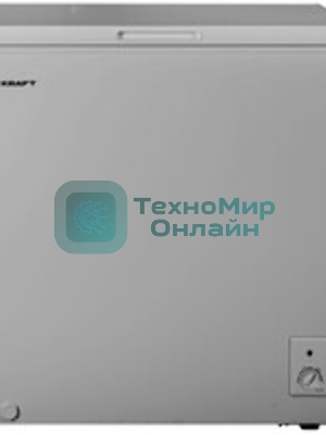 Морозильный ларь Kraft BD(W)-230SRX серебристый, 214л