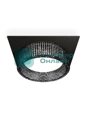 Комплект встраиваемого светильника Ambrella light XC8062031 SBK/BK черный песок/тонированный GX53 (C8062, N8484)