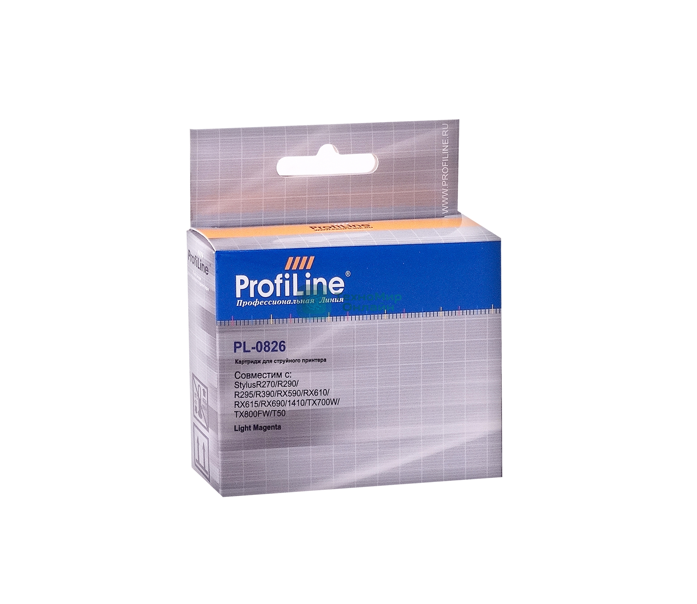 Картридж струйный ProfiLine PL-0826 для Epson StylusR270/R290/R295/R390/RX590/RX610/RX615/RX690/1410/TX700W/TX800FW/T50 Light Magenta водн