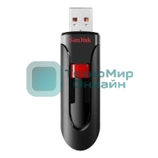 Флешка USB Sandisk CZ60 Cruzer Glide (SDCZ60-032G-B35), 32Gb, USB 2.0, R/W 30/8, черный/красный