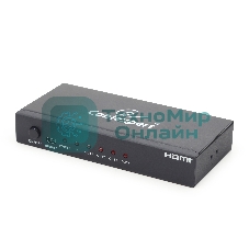 Разветвитель Gembird DSP-4PH4-02 Разветвитель HDMI Cablexpert, HD19F/4x19F, 1 компьютер => 4 монитора, Full-HD, 3D, 1.4v