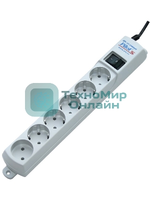 Сетевой фильтр ZIS Фильтр Pilot - S 5 евро, 1 росс. 10 м