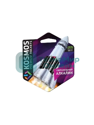 Элемент питания Космос алкалиновый AAA/LR03 Kosmos premium ROCKETS (блист.4шт)