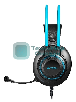 Гарнитура A4Tech Fstyler FH200U серый/синий, проводная