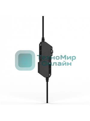 Гарнитура Acer AHW120 чёрный, проводная, USB, подсветка