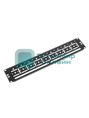 Кабельный органайзер (ГКО-У-2-9005) Горизонтальный ЦМО ГКО-У-2-9005 односторонний окна 2U шир.:19