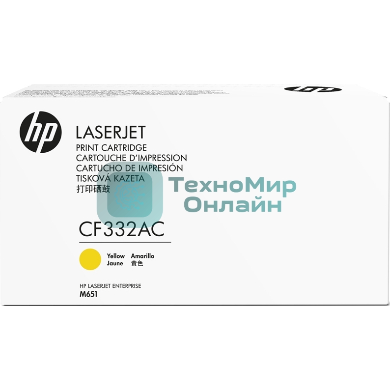 Картридж лазерный контрактный HP 654A Ylw Contract LJ Toner Cartridge
