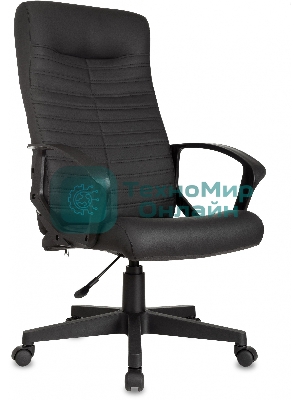 Кресло Бюрократ CH-480LT черный, экокожа