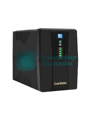 Источник бесперебойного питания ExeGate EP212516RUS Power Back BNB-800 800VA, черный, 2 евророзетки