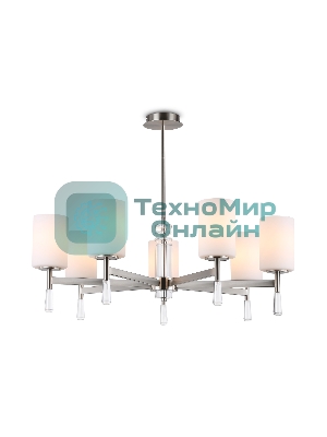 Люстра Ambrella light LH56253/7 SN/FR никель/белый матовый E27/7 max 60W D750*590