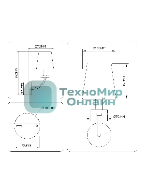 Настенный светильник Ambrella light LH75359 SB/WH бронза/белый E14 max 40W 140*205*350