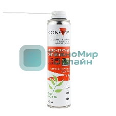 Очиститель - спрей: KAD-400-А Сжатый воздух для продувки пыли Konoos с антибактериальным компонентом, 400 мл