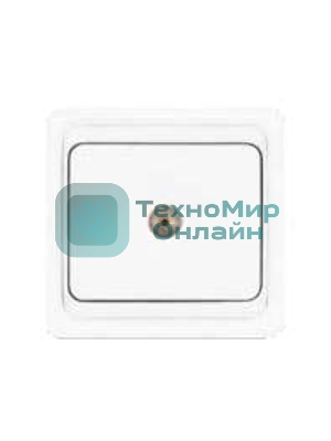 Розетка телевизионная TV 1-м СП Валери бел. UNIVersal В0027