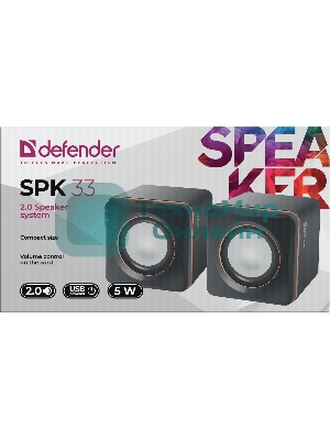 Акустическая система Defender SPK 33 (2.0,5 Вт, питание от USB)