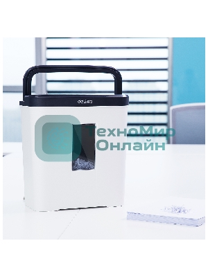 Шредер Deli E9939 белый (секр.P-4)/фрагменты/5лист./12лтр./скобы