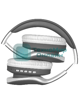 Беспроводные/проводные наушники Defender FreeMotion B525 серый/белый, накладные, Bluetooth + проводной, до 8 ч