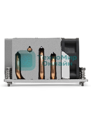 Кулер для процессора ExeGate ESNK-P0063AP4.PWM.2U.SP3.Cu серебристый, 60 мм, алюминий/медь, 6800 об/мин, 54.3 дБ, 4 pin, 240 Вт, 64.5 мм