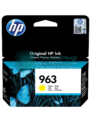 Картридж струйный HP 963 3JA25AE желтый (700 стр) для HP OfficeJet Pro 901x/902x