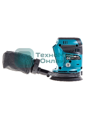Эксцентриковая шлифовальная машина Makita DBO180Z 18В LiIon ф125мм 7000/9500/11000об/мин ампл.2.8мм 1.7кг