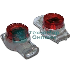 Соединитель проводов 0.4-0.9 мм, изолированный (скотчлок), разветвительное соединение, гель, 100 шт.