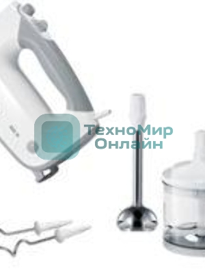 Миксер ручной Bosch MFQ36480 450Вт белый/серый