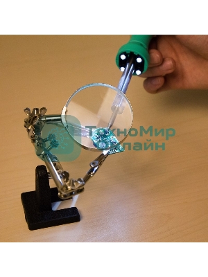 Паяльник Rexant с нагревателем, долговечное жало, 220 В/40 Вт, LED подсветка