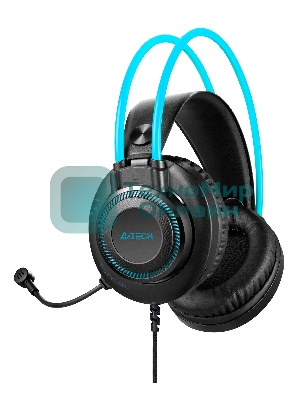 Гарнитура A4Tech Fstyler FH200U серый/синий, проводная