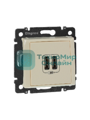 Розетка 2-ая USB 774170 Legrand Valena Сл. кость